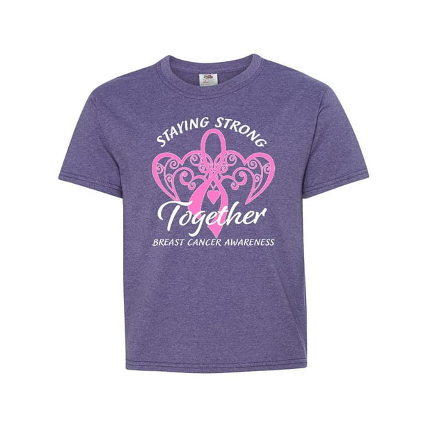 Stronger Together Youth/'s T-Shirt Breast Cancer Awareness Shirts